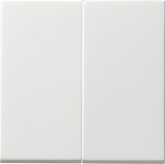Gira System 55 2-Gang Push Button Rocker Switch Pure White - 091527