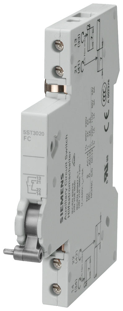 Siemens 5ST3020 Auxiliary Fault Signal Contact NO/NC - 5ST3020
