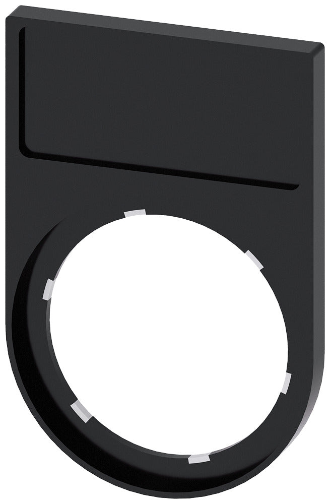 Siemens SIRIUS ACT Label Holder 12.5x27mm Black - 3SU19000AG100AA0 [5 Pieces]