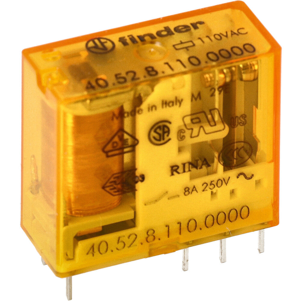 Finder 40.52 PCB Relay 8A 110VAC 2CO AgNi - 40.52.8.110.0000