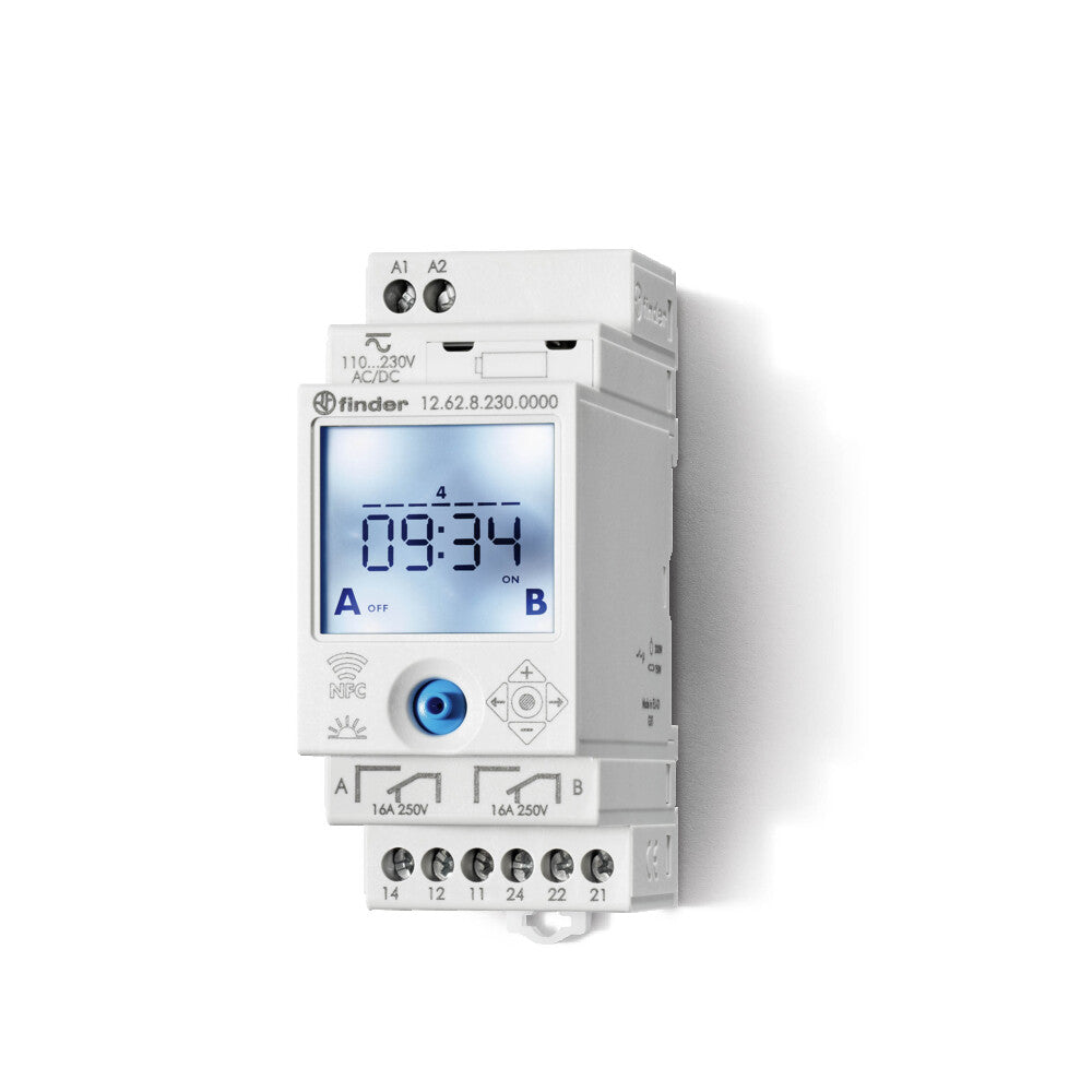 Digital Weekly Timer Switch 2CO 16A 230V NFC - 12.62.8.230.0000