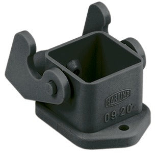 Harting Han 3A Bulkhead Mount Housing Black PC - 09200030327 [10 Pieces]
