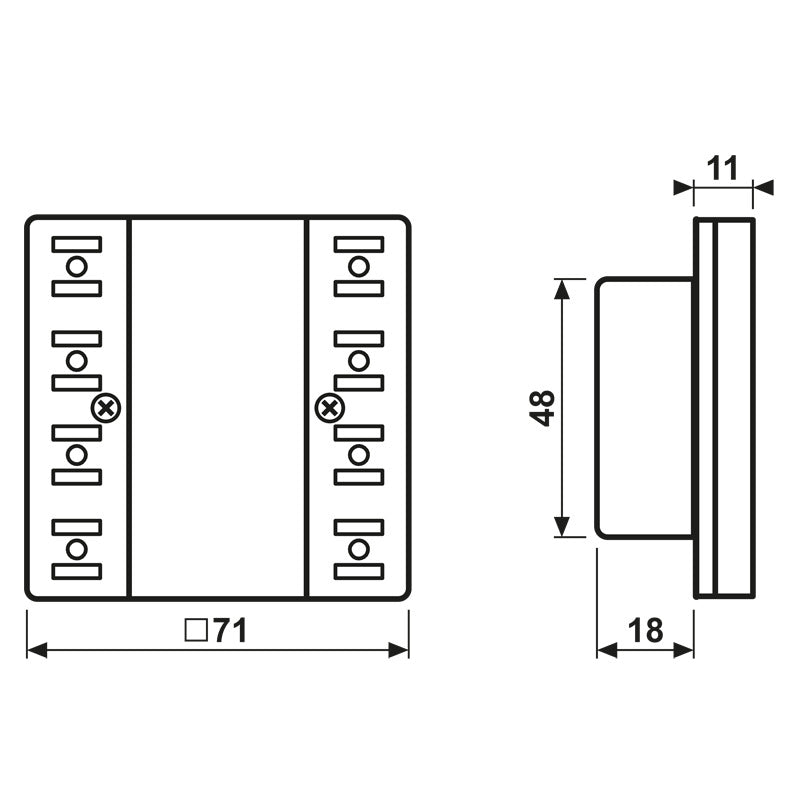 KNX 4-Button Universal Secure Control Module LS Series - LS52941ST