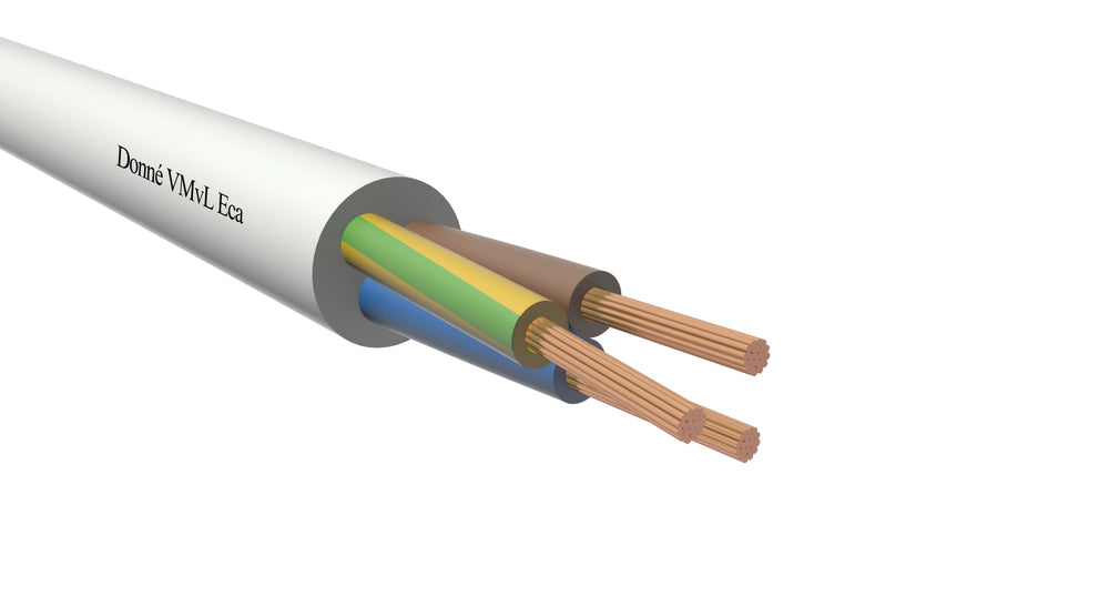 VMVL Eca Black Vinyl Cable 2x1mm² 100M - D09422 [100 Meters]