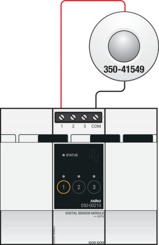Niko 360° Motion Detector 24V With Potential-Free Contact - 350-41549