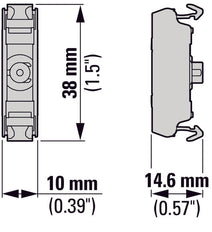 White LED Panel Mount Indicator 12-30V AC/DC - 180795