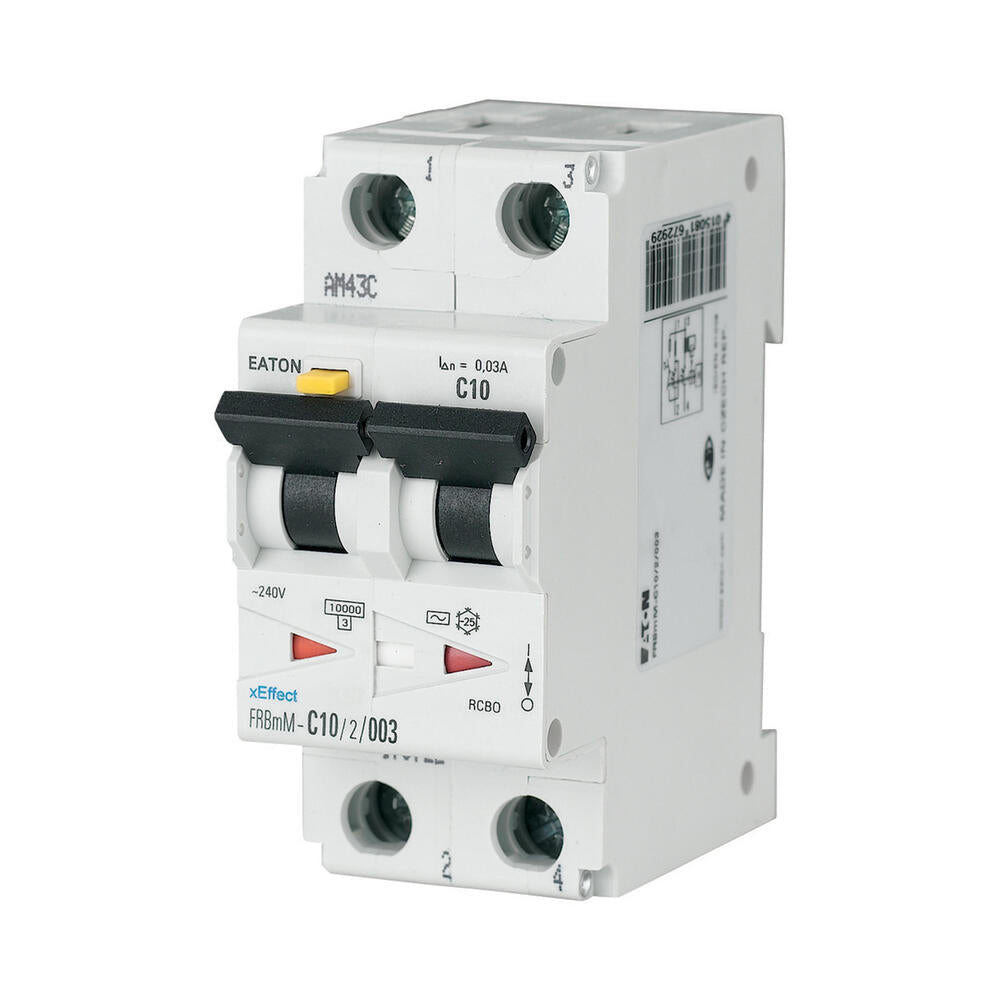 Eaton 2P RCBO Circuit Breaker 16A 30mA B-Type - 170881