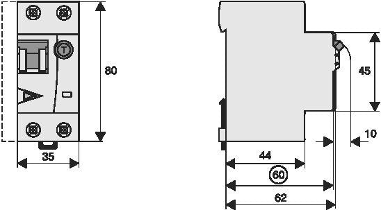 4A 30mA RCBO Circuit Breaker C-Characteristic 10kA - 170615 | Tameson.co.uk