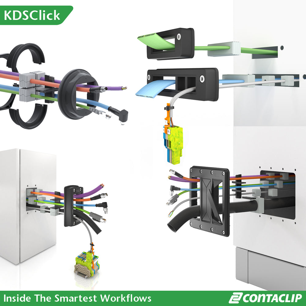CONTA-CLIP KDS Cable Gland Sealing Insert 5-6mm Black - 28525.4 [10 Pieces]