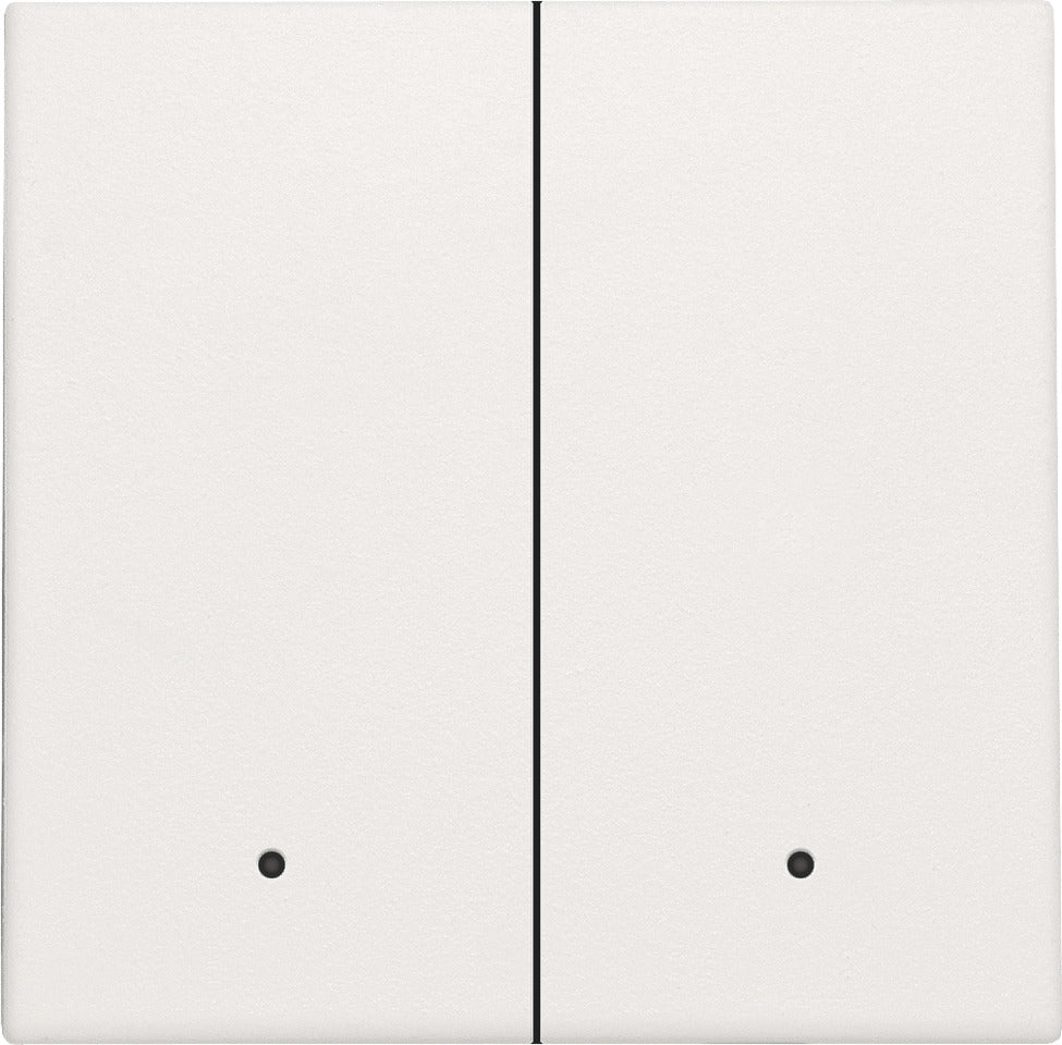 Niko Double Electronic Switch With LED Feedback Lens White - 101-32004 [2 Pieces]