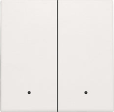 Niko Double Electronic Switch With LED Feedback Lens White - 101-32004 [2 Pieces]