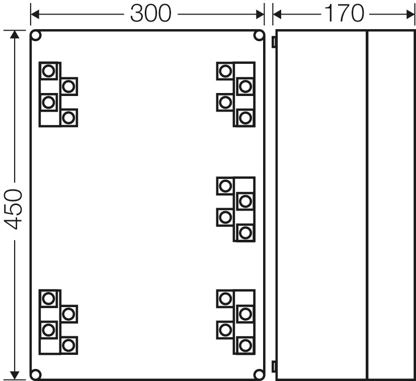 Hensel K 7005 Junction Box IP65 5-Pole 16-70mm² - K 7005