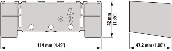 Eaton P3 3-Pole Terminal Shroud For Switch Disconnectors - 021999