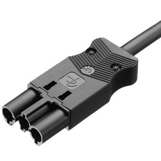 2 Pole Male Connection Cable LV9 50cm 0.75mm2 - 99986305 [2 Pieces]