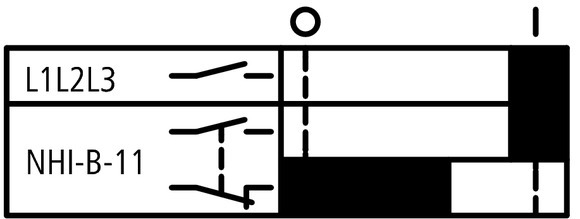 Eaton Standard Auxiliary Contact Block 1NO 1NC Front Mount - 208277