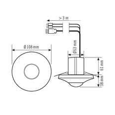 ESYLUX PD-C 360i/8 DUO DALI Ceiling Presence Detector - EP10427824