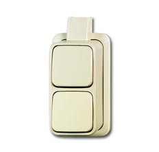 ABB Busch-Jaeger Dual Toggle Switch Surface Mount 10AX 250V - 2CKA001042A1014