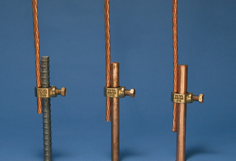Bronze Ground Rod Clamp 1/2-5/8 Inch For 70mm² Conductor - 158160