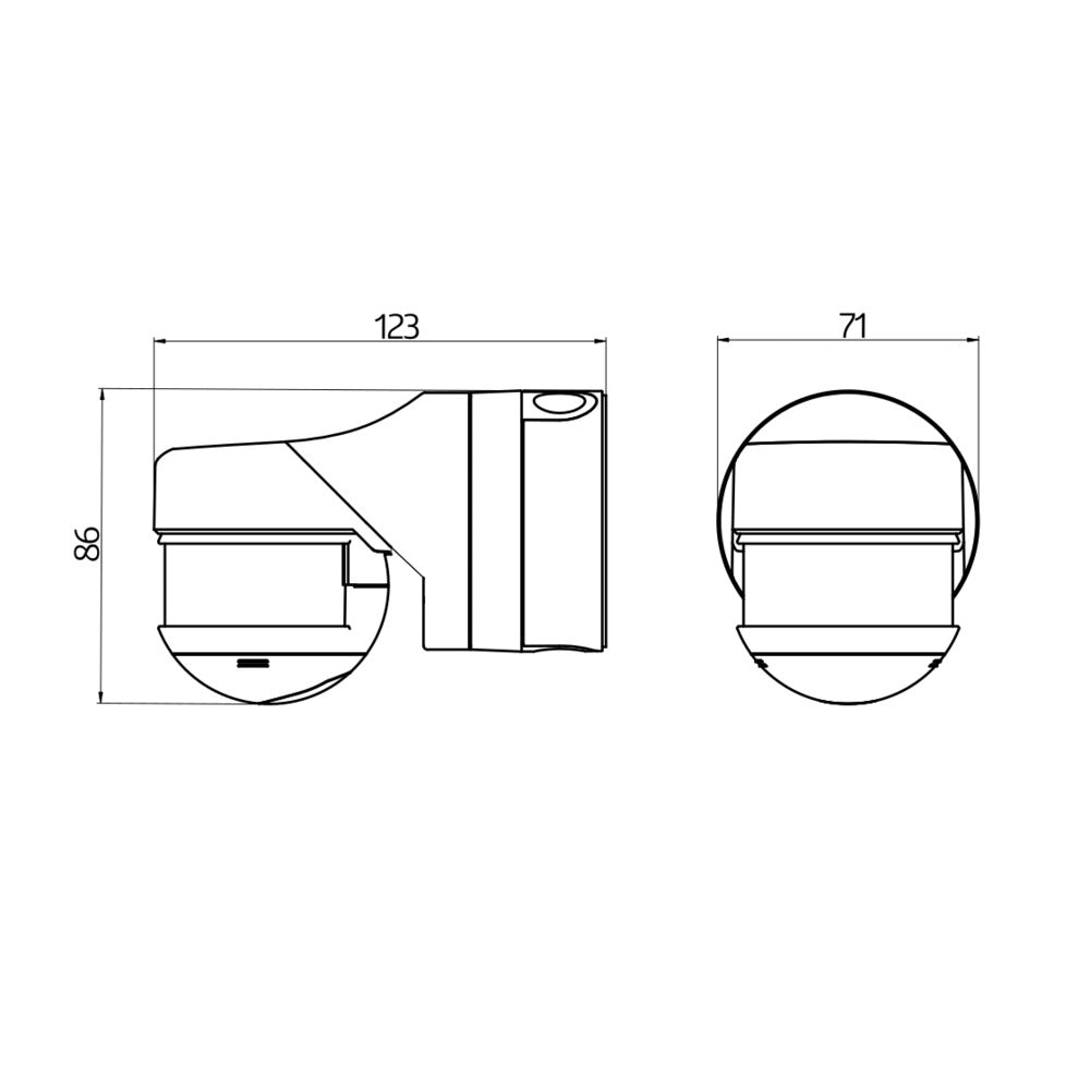 BEG Motion Detector RC Plus Next 230 Black IP54 20m - 93333 | Tameson.co.uk