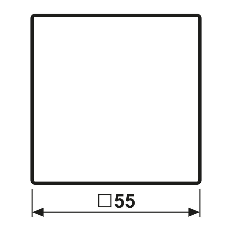 Jung A500 Control Cover Mocha Single Button - A1700MO