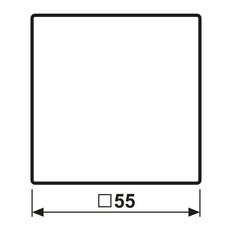 Jung AS500 White Cover Plate With Hinged Lid - AS1520KLPLWW