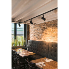 SLV Euro Spot Track Black GU10 25W Single Circuit - 1001861