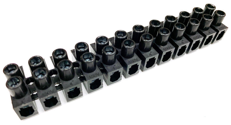 Conex Terminal Strip 12P Black 10-25mm² 750V - CH PA60P12BK [2 Pieces]