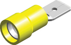 Yellow Insulated Spade Connector 4.0-6.0mm² - CE120301 [100 Pieces]