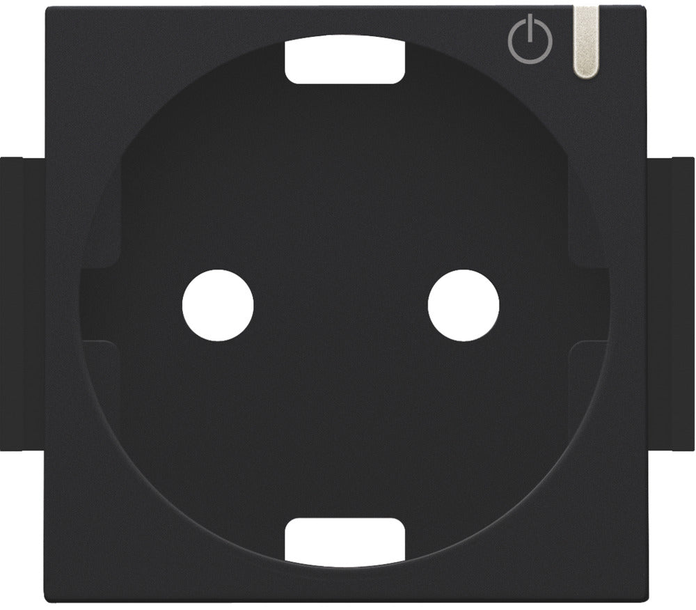 Niko Pure Smart Socket Cover Plate Black - 161-66930