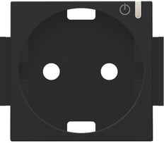 Niko Pure Smart Socket Cover Plate Black - 161-66930