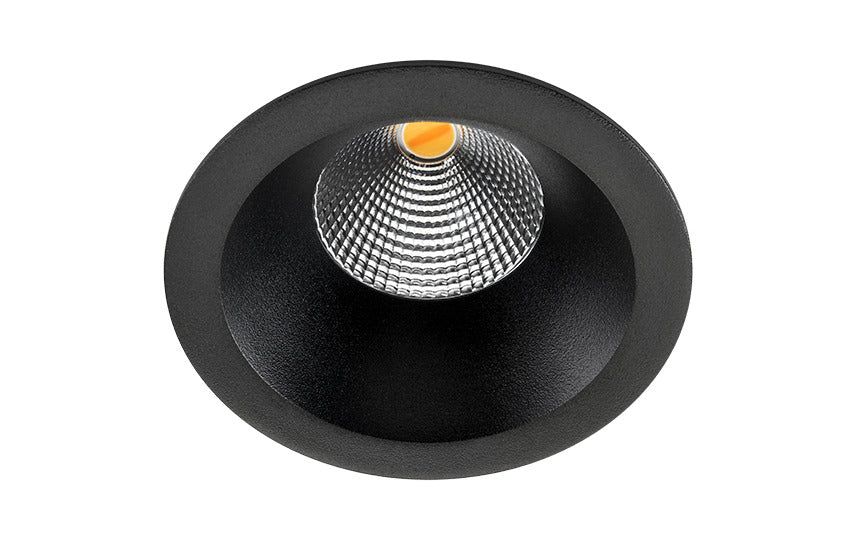 6W Dim To Warm LED Recessed Spot Light Black IP54 - 903223