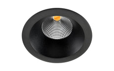 6W Dim To Warm LED Recessed Spot Light Black IP54 - 903223