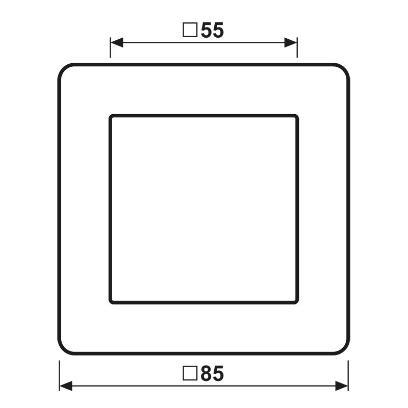Jung A Flow Single Cover Frame Aluminum - AF581BFAL