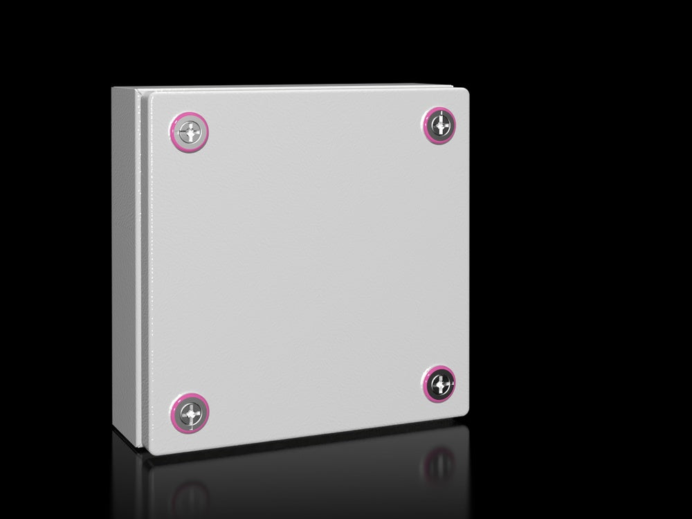 Rittal KX Steel Terminal Box 200x200x80mm RAL7035 - 1516000