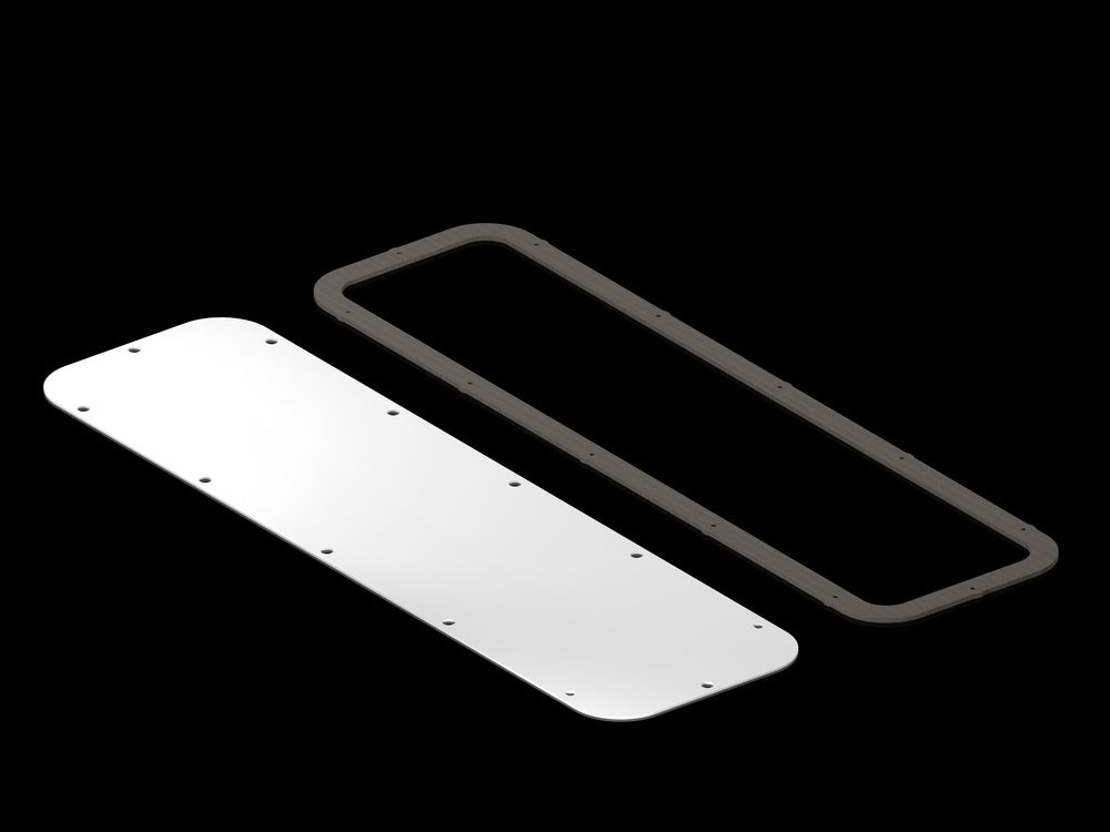 Rittal AX Steel Gland Plate 534x149mm RAL7035 - 5051399