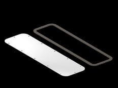 Rittal AX Steel Gland Plate 534x149mm RAL7035 - 5051399