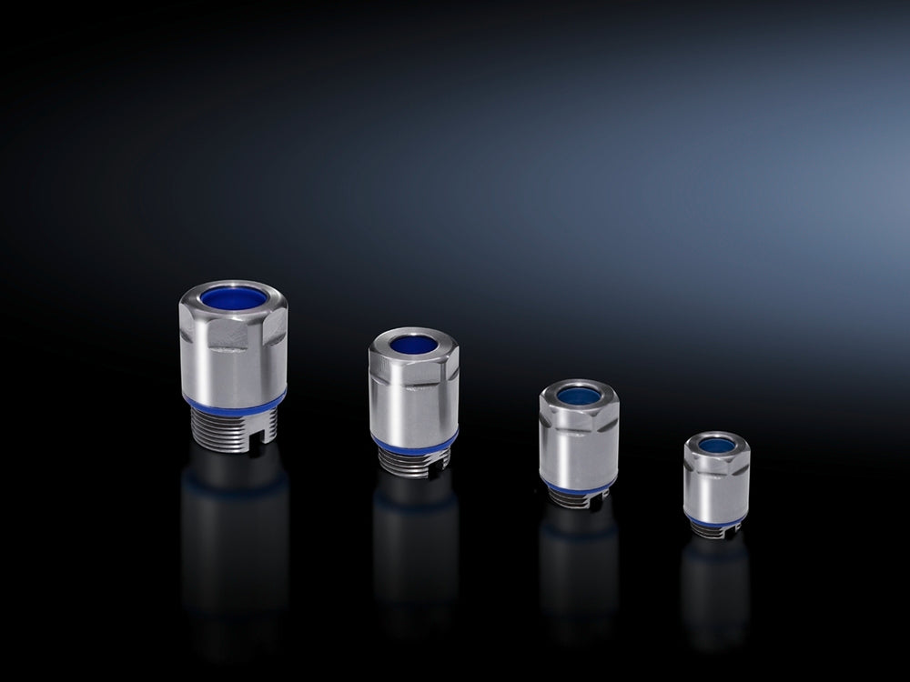 HD Stainless Steel M12x1.5 Cable Gland With Lock Nut - 2410001 [5 Pieces]