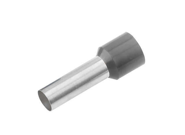 Insulated Wire End Ferrules 4mm² Grey DIN 46228 - 182346 [200 Pieces]