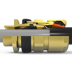 Hawke Nickel Plated Brass Cable Gland M20 - N453UOSM20NP