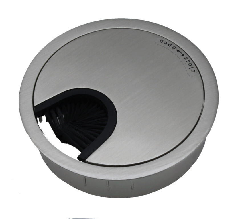 Metal Cable Grommet 60mm Stainless Steel Finish - 49.80.011