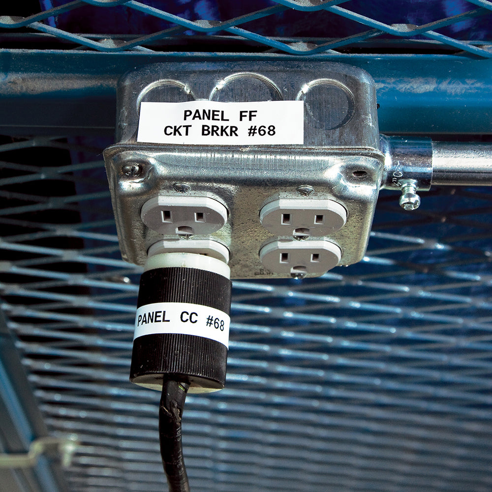 Brady M21 Industrial Vinyl Label Tape 9.53mm White - 142800