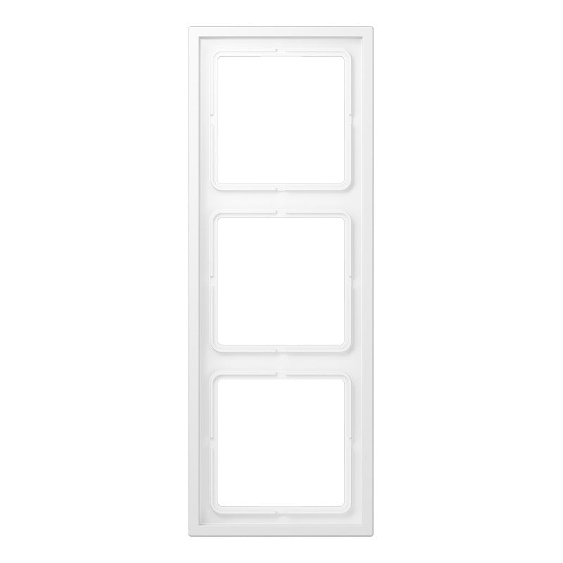 Jung LS Zero Triple Cover Frame White Matte - LSZ983BFWWM