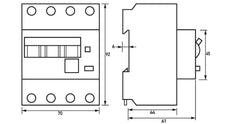 Doepke RCCB Circuit Breaker C16 30mA 3P+N Type A - 09945124