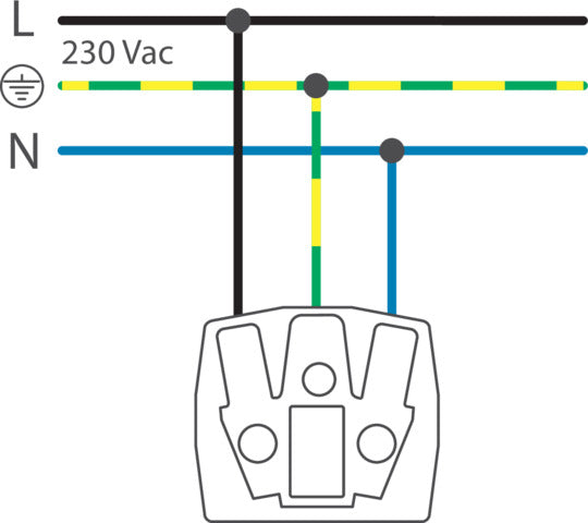 Black Outdoor Socket Post With Ground Plate IP55 - 761-36915