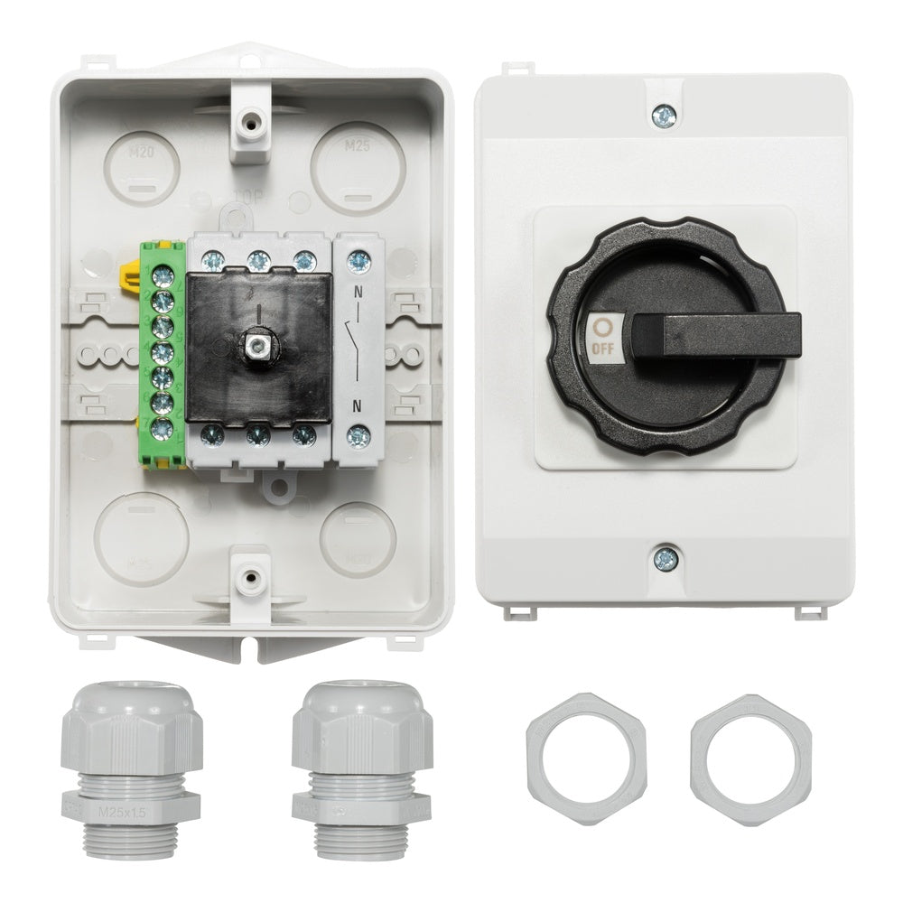 25A 4-Pole PV/AC Switch With IP65 Protection - AE-A551020