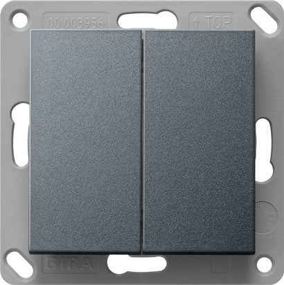 Gira 2-Gang Bluetooth Wall Transmitter Anthracite - 246228