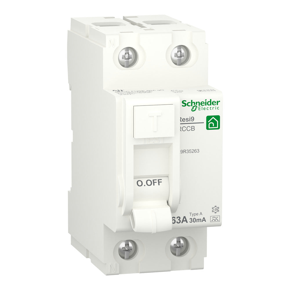 Resi9 63A 30mA Type A RCCB Circuit Breaker - R9R35263