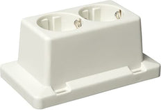 ABB Double Socket Cover With Ground For 3611 Box - 1SPA007160F9200