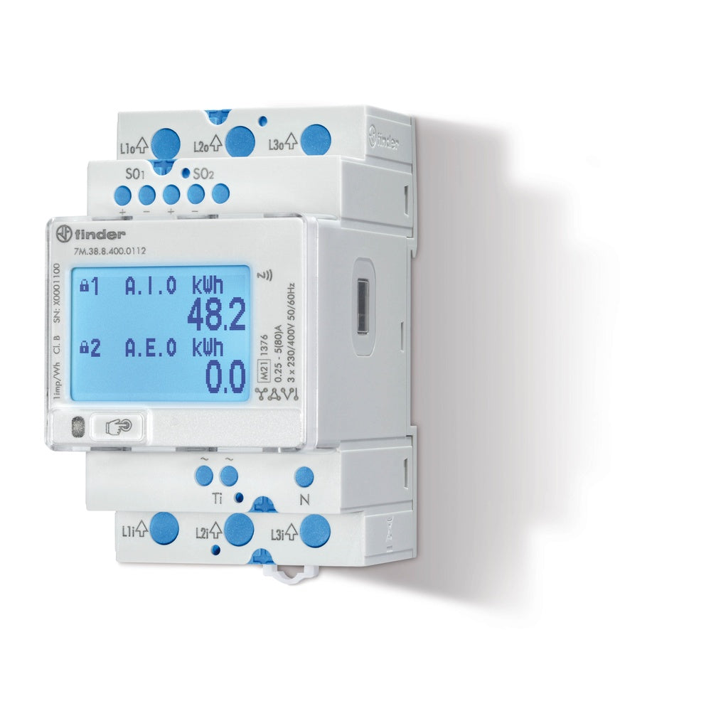 3 Phase Digital Energy Meter 80A MID With M-Bus Interface - 7M.38.8.400.0312