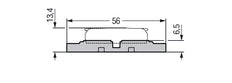 Wago 3-Way Mounting Carrier For Lever Connectors - 221-2523 [25 Pieces]